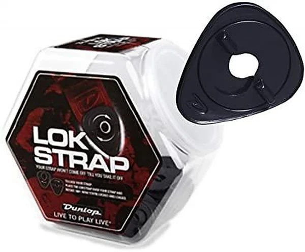 Наконечник-фиксатор для ремня Dunlop 7007J Ergo Lok Strap, пластиковый, 50 шт. в упаковке