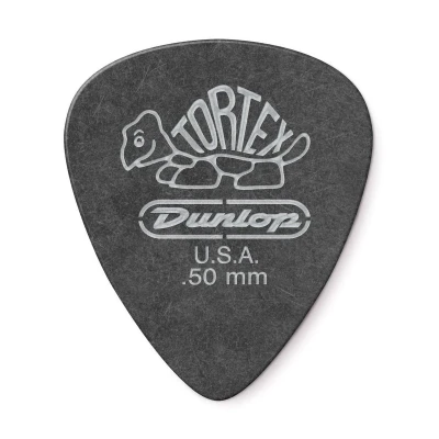 Медиаторы Dunlop 488P050 Tortex Pitch Black Standard 12Pack, толщина 0.5 мм