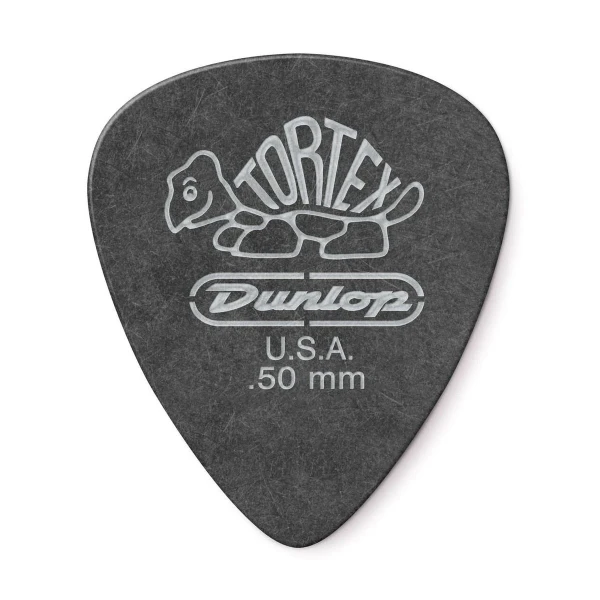 Медиаторы Dunlop 488P050 Tortex Pitch Black Standard 12Pack, толщина 0.5 мм