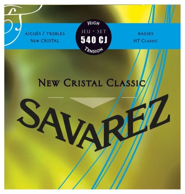 Струны для классической гитары Savarez 540CJ New Cristal Classic Blue high tension, нейлон