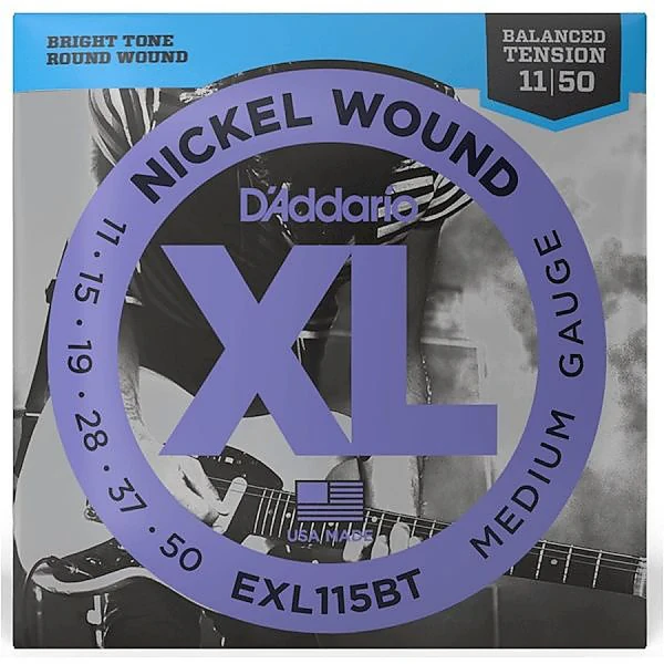 Струны для электрогитары D'Addario EXL115BT Nickel Wound, никель, 11-50, Balanced Tension