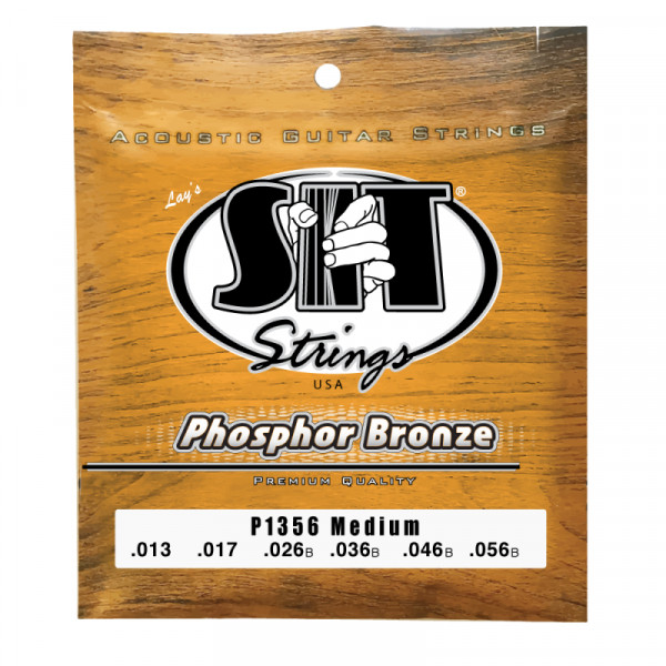 SIT Strings P1356 - Струны для акустической гитары .013 - .056, Phosphor Bronze, Medium