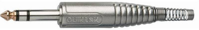 QUIK LOK G224 металлический кабельный разъем stereo JACK (TRS) 6.3 мм усиленный