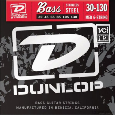 Dunlop DBSBS Super Bright Steel Bass 30-130 6 Strings