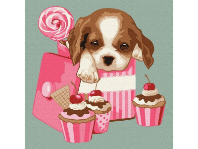 Картина по номерам 20Х20 СЛАСТЁНА (12 цветов)