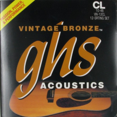 GHS VN / -12CL струны для 12-струнной акустической гитары