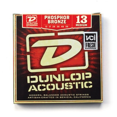 DUNLOP DAP Phosphor Bronze Medium 13-56 струны для акустической гитары