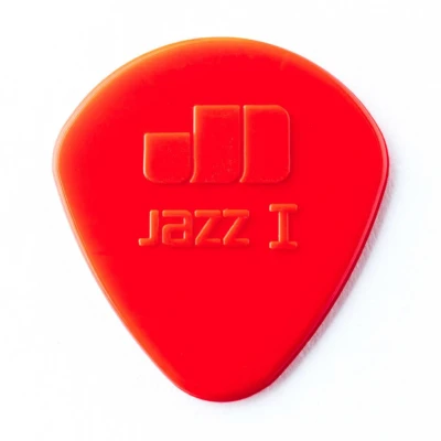 Медиаторы с круглым кончиком, толщиной 1.1 мм, красные, 6 шт. Dunlop 47P1N Nylon Jazz I 6Pack