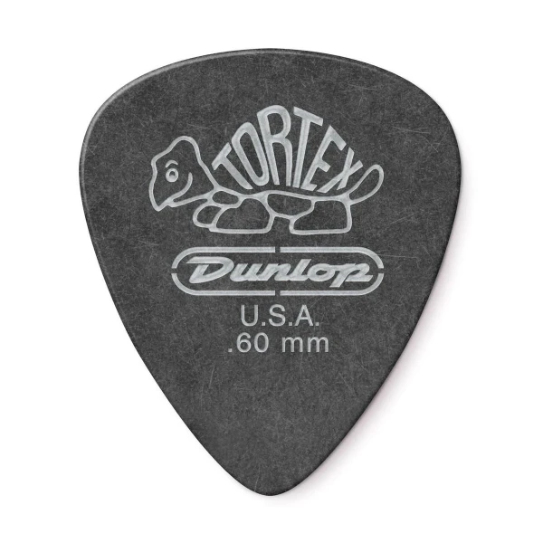 Медиаторы Dunlop 488P060 Tortex Pitch Black Standard 12Pack, толщина 0.6 мм, 12 шт.