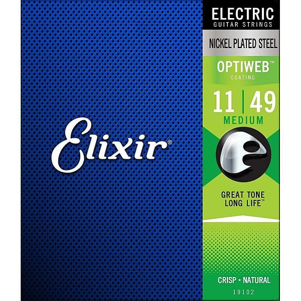Струны для электрогитары Elixir 19102 OptiWeb Medium 11-49