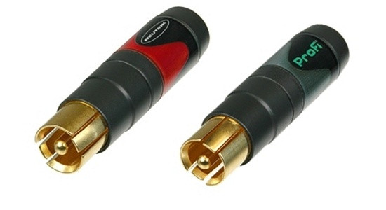 Кабельный разъем Neutrik NF2C-B/2 RCA male (пара)
