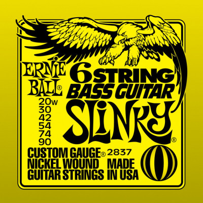Комплект струн для 6-струнной бас-гитары Ernie Ball P02837