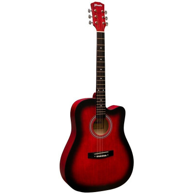 Акустическая гитара PRADO HS-4102 RD красный бёрст матовый