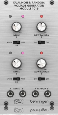 Модульный синтезатор BEHRINGER DUAL NOISE / RANDOM VOLTAGE GENERATOR MODULE 1016 двойной нойз-генератора Series 2500