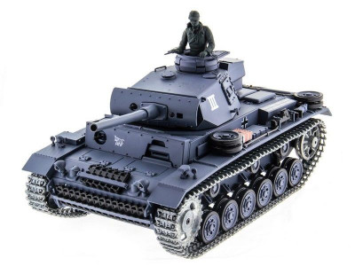 Р/У танк Heng Long 1/16 Panzerkampfwagen III (Германия) 2.4G RTR PRO темно-серый