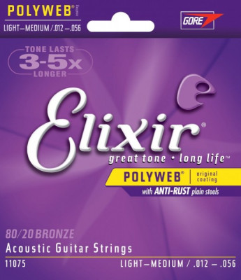 ELIXIR 11075-струны для акустической гитары