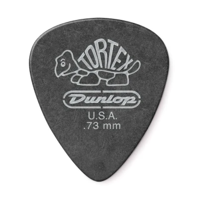 Медиаторы Dunlop 488P073 Tortex Pitch Black Standard 12Pack, толщина 0.73 мм, 12 шт.