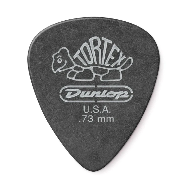 Медиаторы Dunlop 488P073 Tortex Pitch Black Standard 12Pack, толщина 0.73 мм, 12 шт.