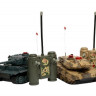 Р/У танковый бой Huan QI Leopard и Leopard 1:48, 2.4G (два танка, з/у, акк)
