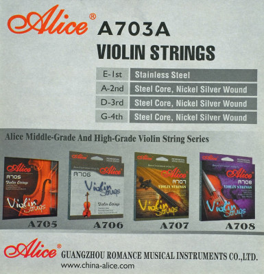 Струны для скрипки Alice A-703A комплект