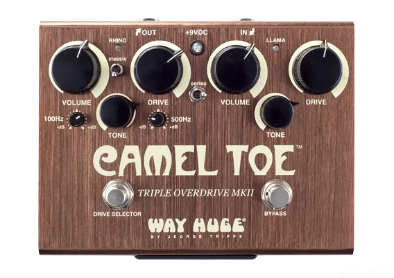DUNLOP WHE209 Camel Toe Triple Overdrive MkII эффект гитарный сдвоенный овердрайв