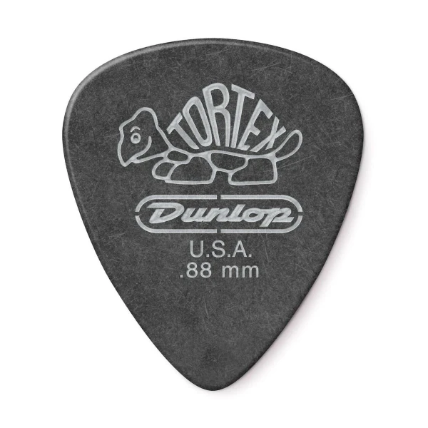 Медиаторы Dunlop 488P088 Tortex Pitch Black Standard 12Pack, толщина 0.88 мм, 12 шт.