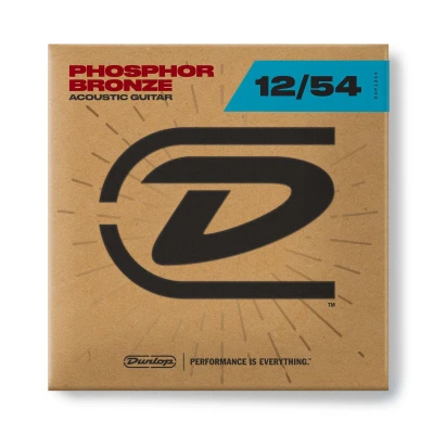 Струны для акустической гитары Dunlop DAP1254 Phosphor Bronze 12-54