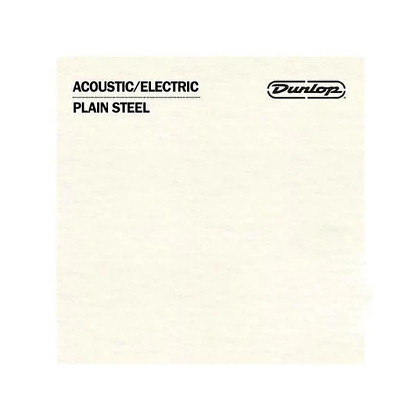 Струна для акустической и электрогитары Dunlop DPS22 Acoustic/Electric Plain Steel, сталь 0.022