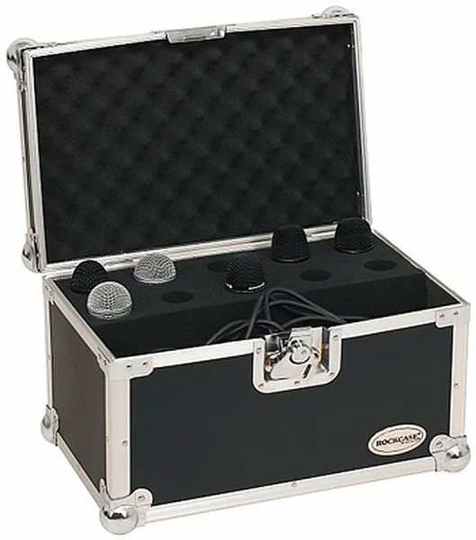 Кейс из фанеры для 10 микрофонов, усиленный Rockcase RC23220B