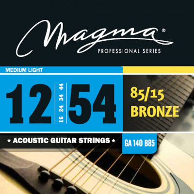 Комплект струн для акустической гитары 12-54 Magma Strings GA140B85