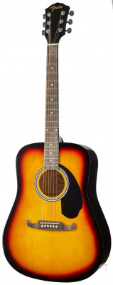 FENDER FA-125 DREADNOUGHT SB WN акустическая гитара с чехлом