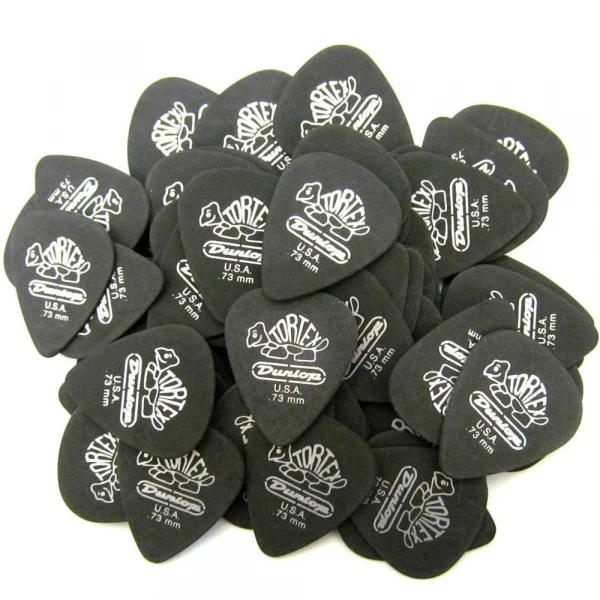 Медиаторы Dunlop 488R073 Tortex Pitch Black Standard 72Pack, толщина 0.73 мм, 72 шт.