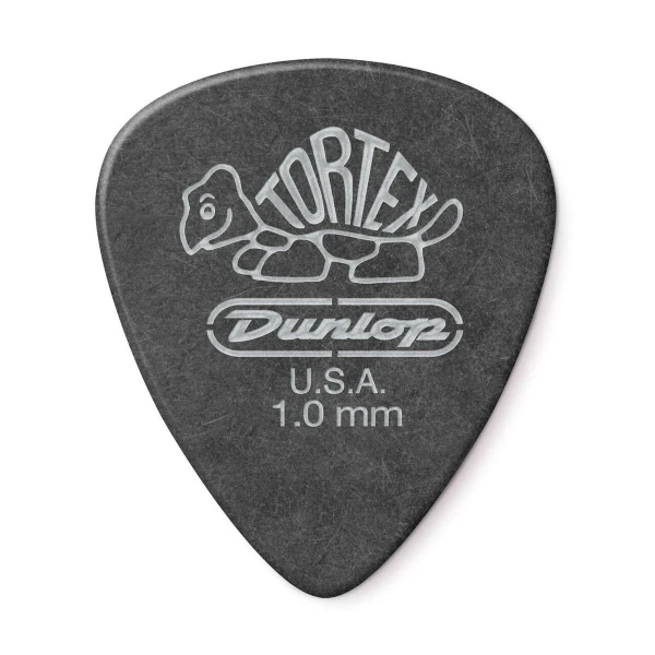 Медиаторы Dunlop 488P100 Tortex Pitch Black Standard 12Pack, толщина 1 мм, 12 шт.