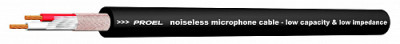 Proel HPC200BK - Микрофонный кабель, 2 жилы, диам. - 5 мм, в катушке 100 м (чёрный)