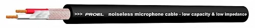 Proel HPC200BK - Микрофонный кабель, 2 жилы, диам. - 5 мм, в катушке 100 м (чёрный)