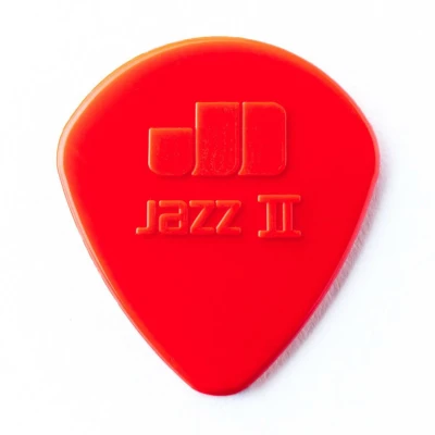 Медиаторы с полукруглым кончиком Dunlop 47P2N Nylon Jazz II 6Pack, толщина 1.18 мм, красные, 6 шт.