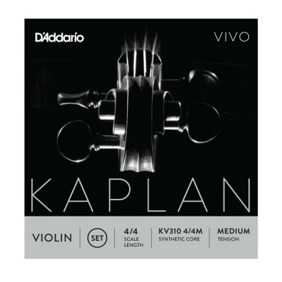 Струны для скрипки 4/4 D'Addario KV310 4/4M, Kaplan Vivo, 4/4 medium комплект