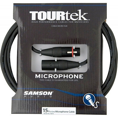SAMSON TM15 микрофонный кабель XLR мама-XLR папа 4,5 м