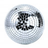 Диско-шар 20 см с мотором на батарейках - зеркальный шар