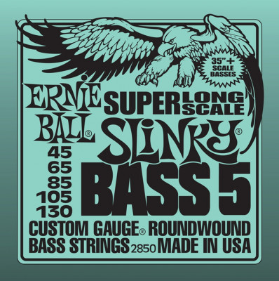 Комплект струн для 5-струнной бас-гитары Ernie Ball P02850