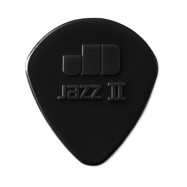 Медиаторы с полукруглым кончиком Dunlop 47P2S Nylon Jazz II 6Pack, толщина 1.18 мм, черные, 6 шт.