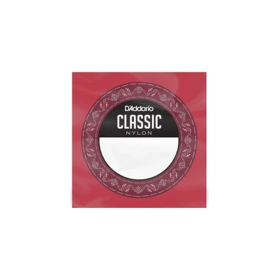 Четвертая струна D для классической гитары D'Addario J2704, калибр .029 (0.74 мм), нейлон/посеребренная медь