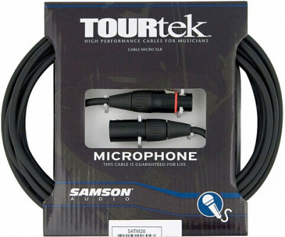 SAMSON TM20 микрофонный кабель XLR мама-XLR папа 6 м