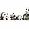 Набор фигурок животных MASAI MARA MM201-004 серии "Мир диких животных": Семья панд, 4 пр.