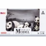 Набор фигурок животных MASAI MARA MM201-004 серии "Мир диких животных": Семья панд, 4 пр.