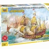 Сборная модель ZVEZDA Флагманский корабль Френсиса Дрейка "Ревендж", 1/350