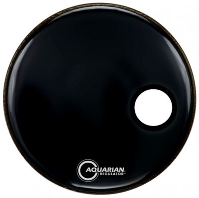Aquarian RSM22BK RSM пластик для бас-барабана 22", серия REGULATOR, отверстие 4 4/3"