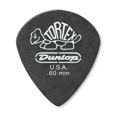 Медиаторы Dunlop 482P060 Tortex Pitch Black Jazz III, толщина 0.6 мм, 12 шт.