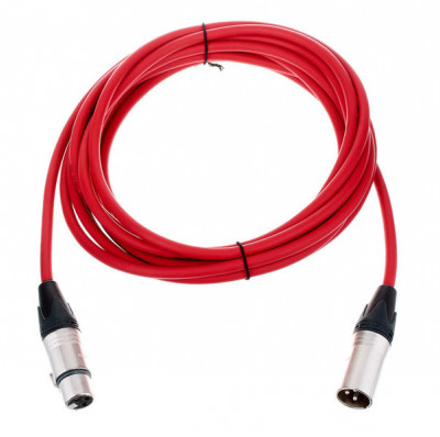 Cordial CPM 10 FM RED микрофонный кабель XLR мама-XLR папа 10 м