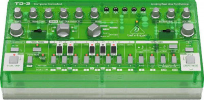 Синтезатор BEHRINGER TD-3-LM басовый, прозрачный зеленый